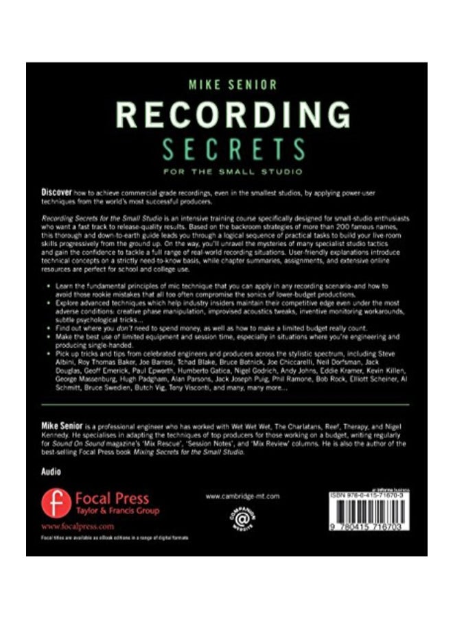 Mixing Secrets For The Small Studio paperback english - 13 Oct 2018  - Image 2