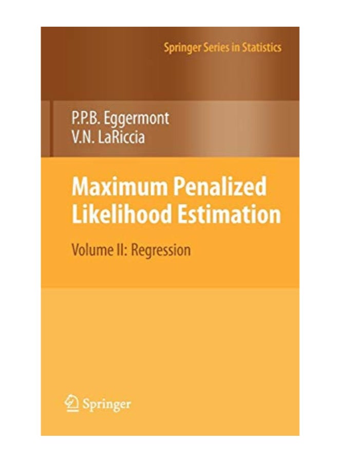 Maximum Penalized Likelihood Estimation Hardcover English by P.P.B. Eggermont  - Image 1