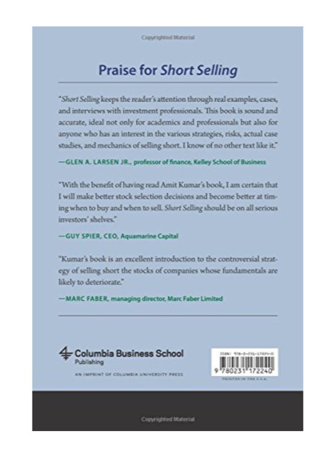 Short Selling Hardcover English by Amit Kumar  - Image 2