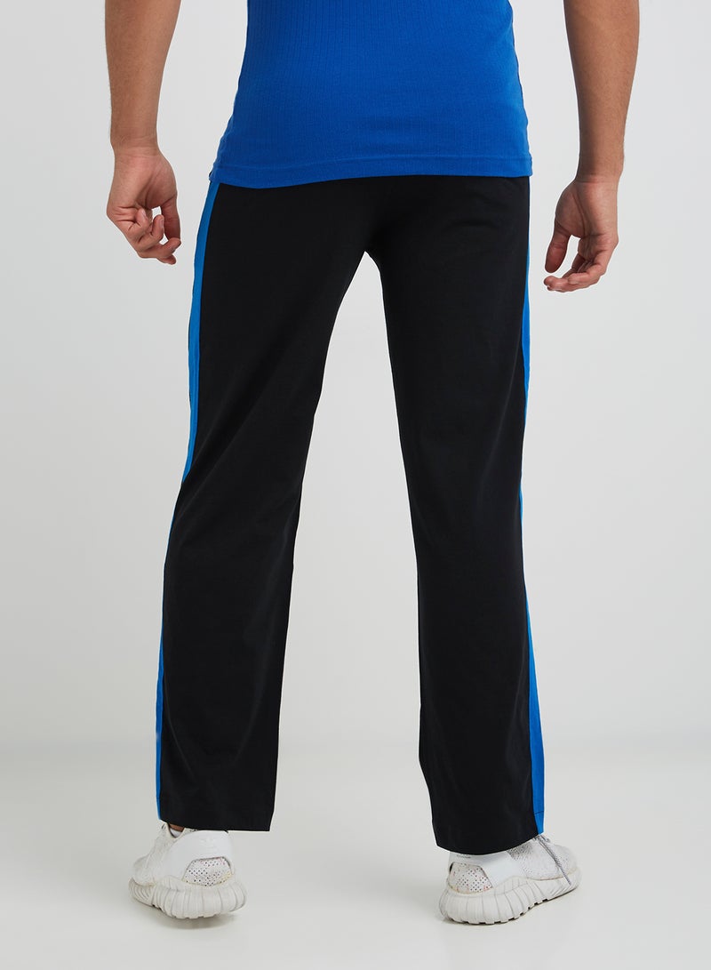 JOCKEY Pocket Detailed Sweatpants Black/Neon Blue - Image 2