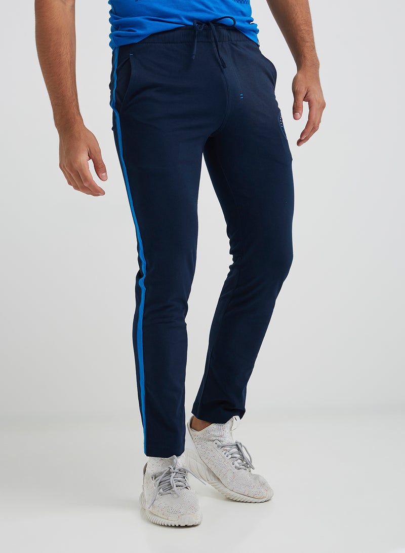 JOCKEY Pocket Detailed Sweatpants Navy Neon Blue - Image 1