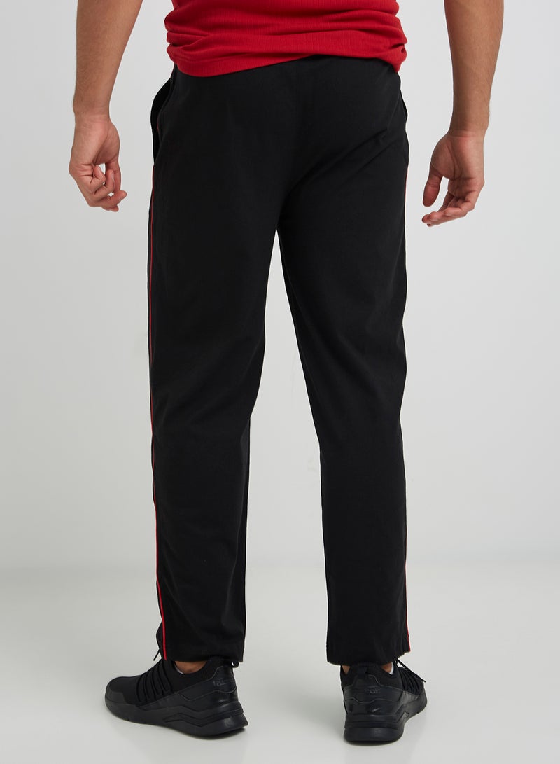 JOCKEY Pocket Detailed Sweatpants Black/US Red - Image 2