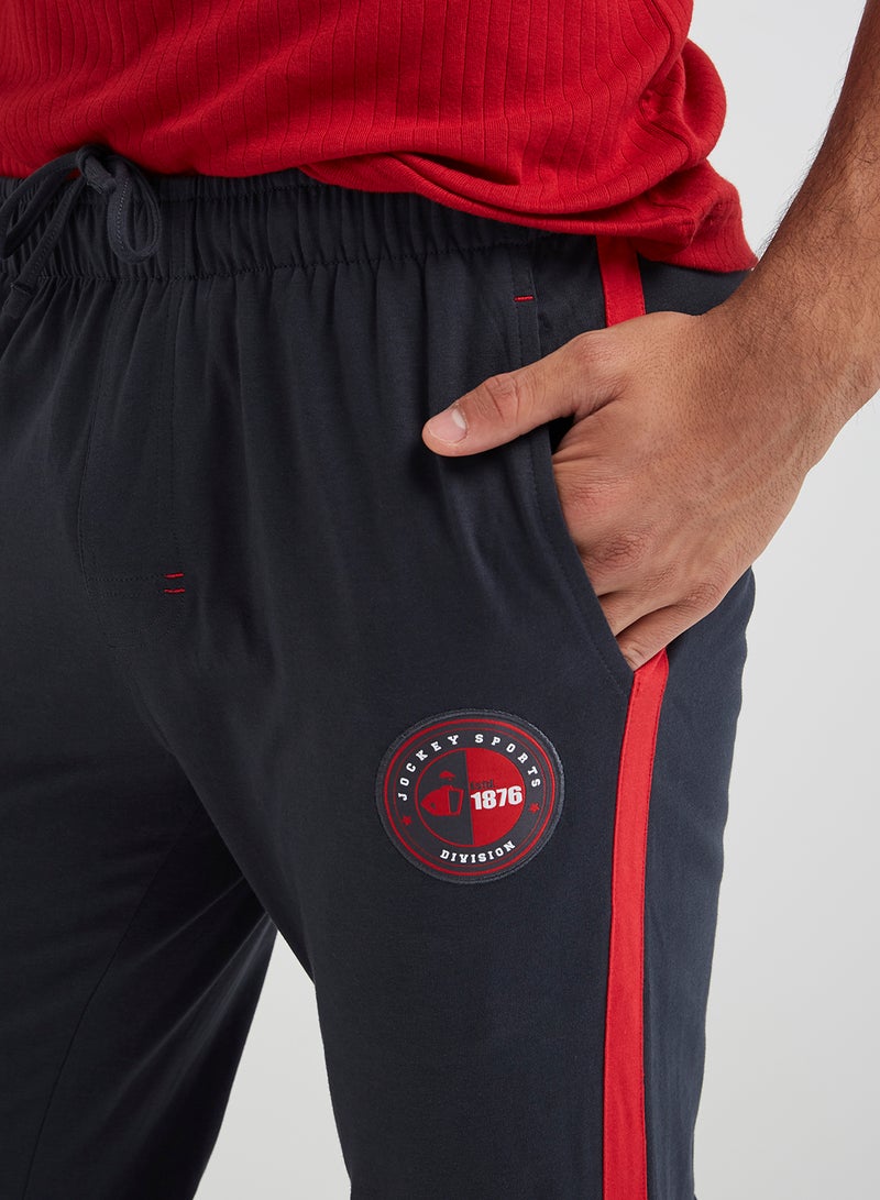 JOCKEY Pocket Detailed Sweatpants Grey/Red - Image 4