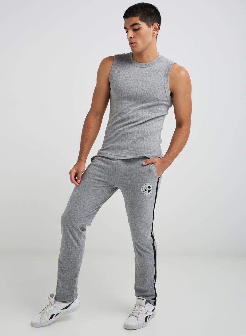 JOCKEY Pocket Detailed Sweatpants Grey/Black - Image 3