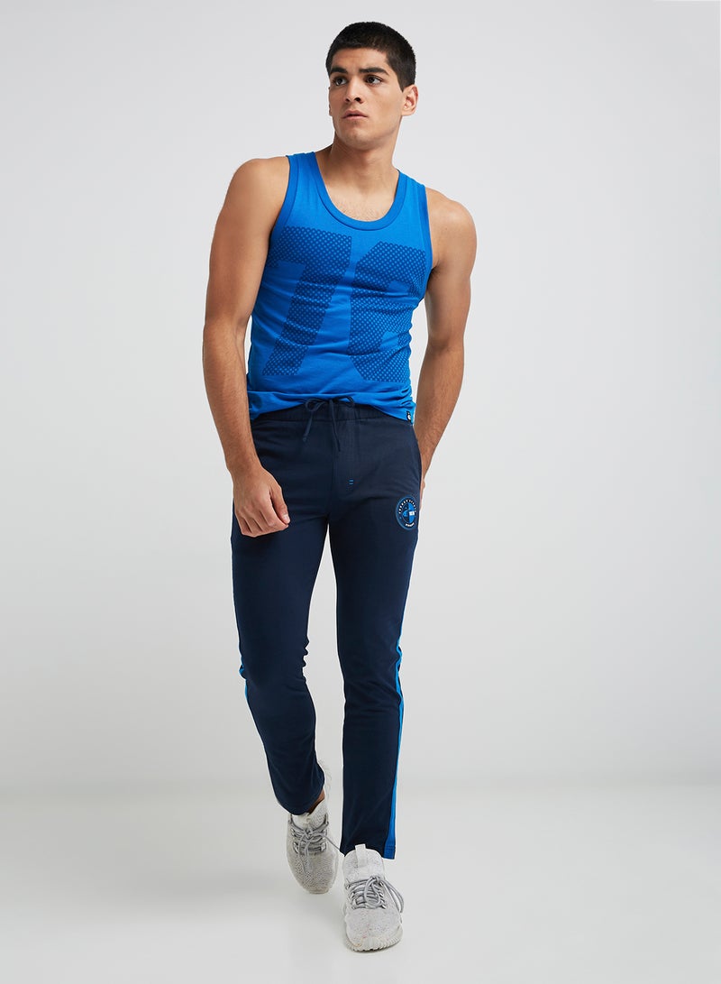 JOCKEY Pocket Detailed Sweatpants Navy Neon Blue - Image 3