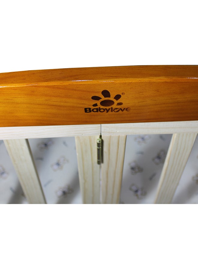 Baby love Wooden Bed With Mosquito Net  - Image 4