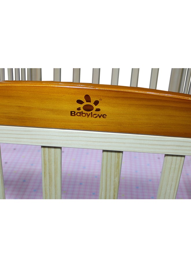 Baby love - Wooden Bed With Mosquito Net - Image 1