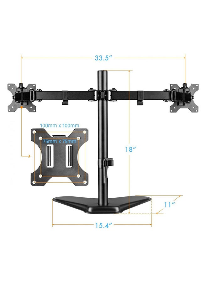 NEWSTAR Adjustable Two Arm Monitor Mount - Image 2