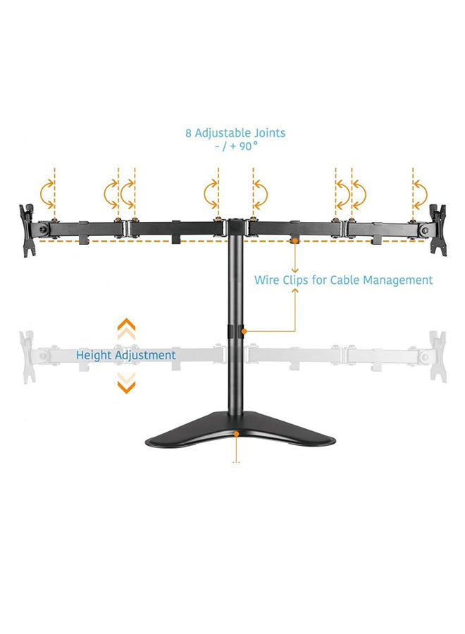 NEWSTAR Adjustable Two Arm Monitor Mount - Image 3
