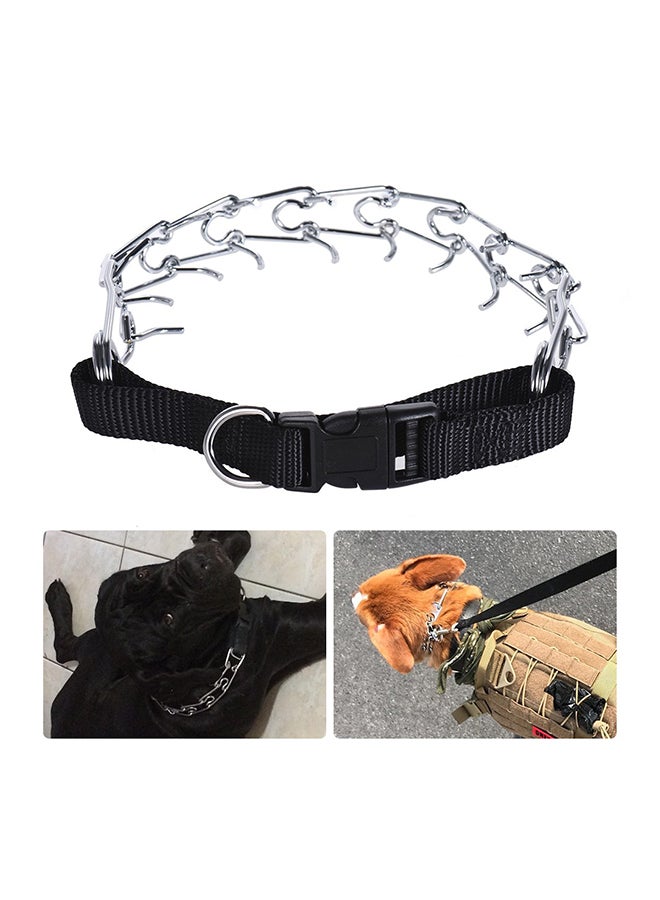 Adjustable Training Prong Collar And Snap Buckle For Dogs Silver 45centimeter - Image 4