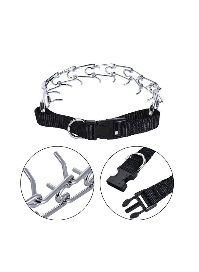Adjustable Training Prong Collar And Snap Buckle For Dogs Silver 45centimeter - Image 2