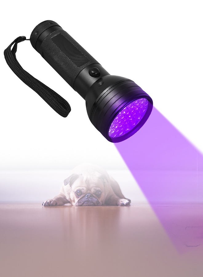 كشاف يدوي LED بالأشعة فوق البنفسجية للحيوانات الأليفة أسود 15x5.5سم - Image 4