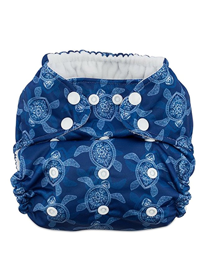 Ifusion Hero Trim-Fit Cloth Diaper With Performance Bamboo Insert (Sea Turtles)