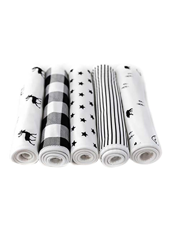 KiddyStar 5-Piece Baby Burp Cloth - Image 1