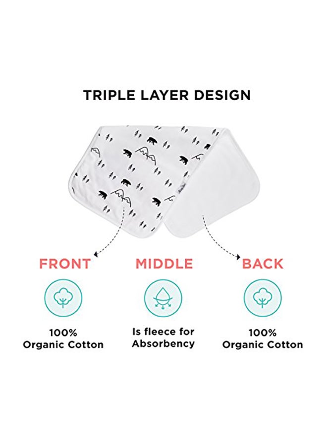 KiddyStar 5-Piece Baby Burp Cloth - Image 3