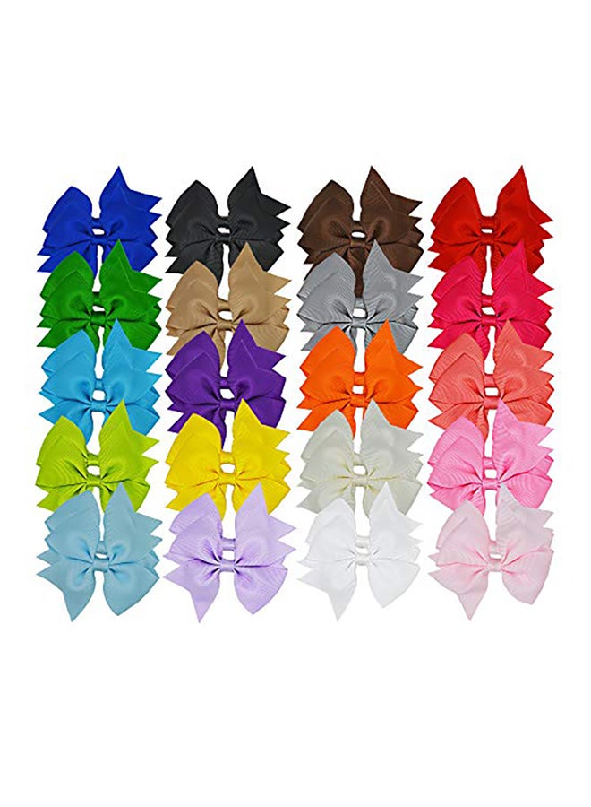 Prohouse Hair Bow Clips 40 Piece - Image 1