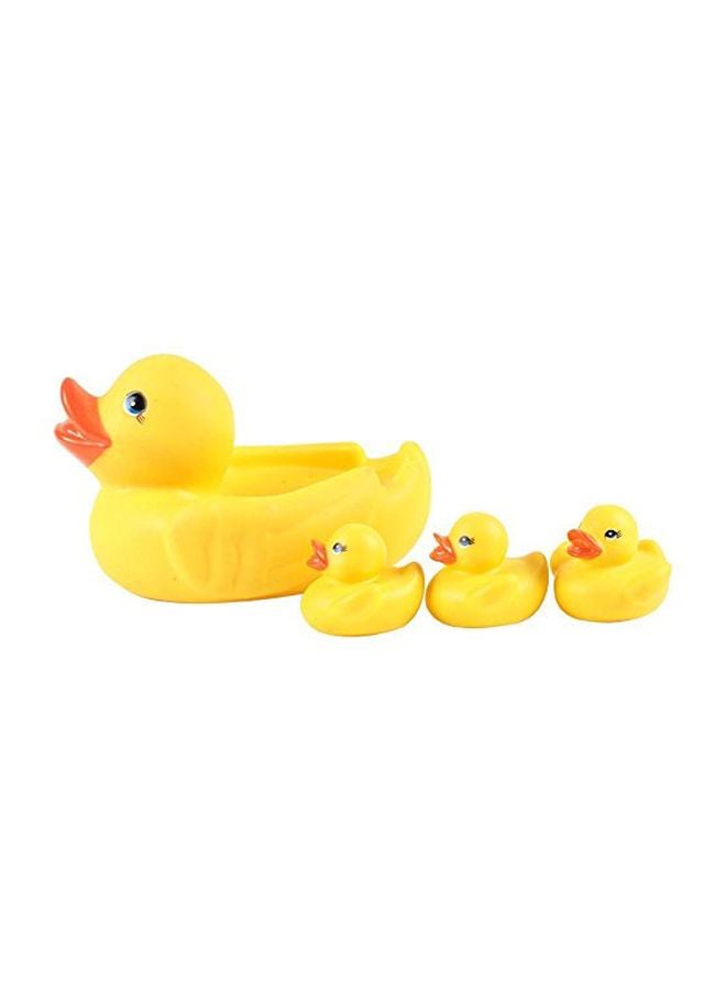 MAGNIFICO 4-Piece Duck Squeeze Bath Toy Set - Image 1