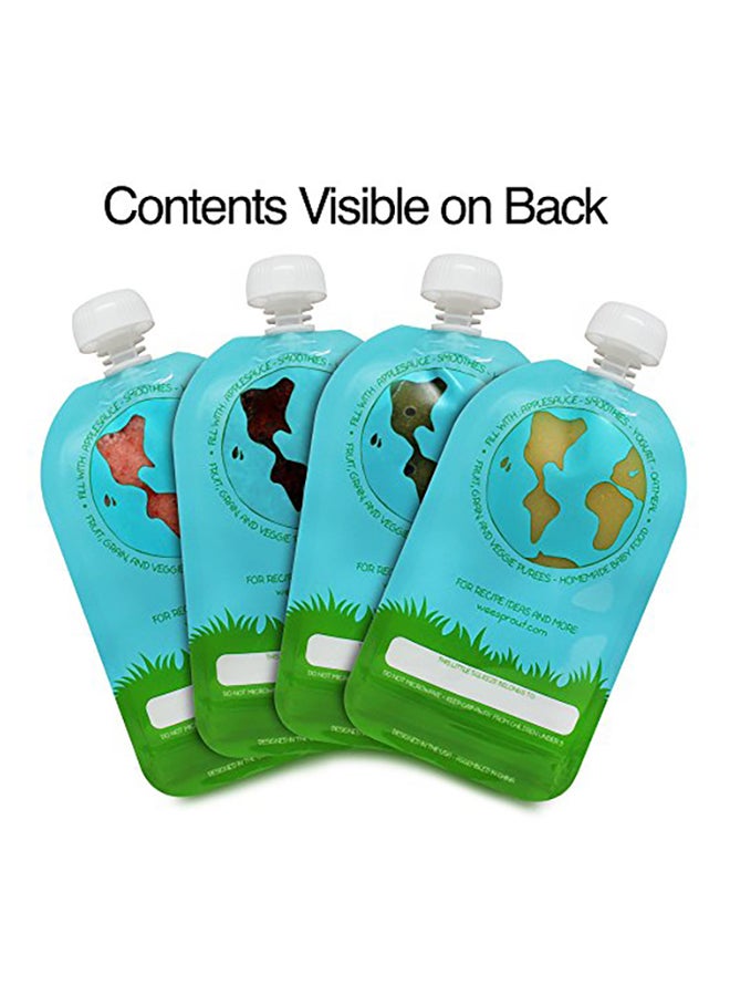 وي سبراوت مجموعة حافظات طعام بسحاب مزدوجة قابلة لإعادة الاستعمال من 6 قطع - Image 2