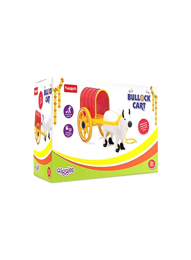 Funskool - Push And Pull Bullock Cart Toy 5105800 38.1x45.7x72.6cm - Image 1