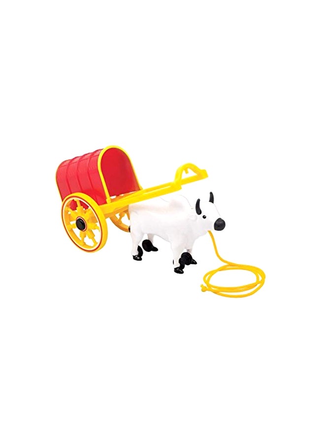 Funskool - Push And Pull Bullock Cart Toy 5105800 38.1x45.7x72.6cm - Image 1
