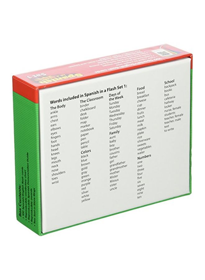 Edupress Spanish In A Flash Card Set EP62342 - Image 4