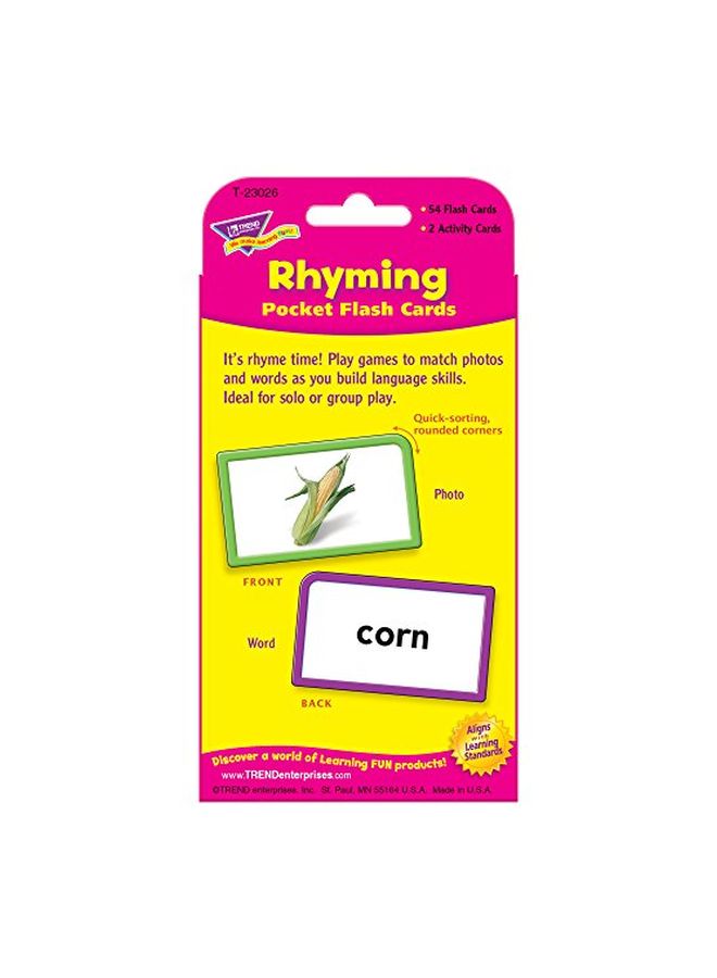 تريند إنتربرايزس إنك حزمة مكونة من 56 بطاقة من بطاقات الذاكرة للجيب لموضوع القافية - Image 3