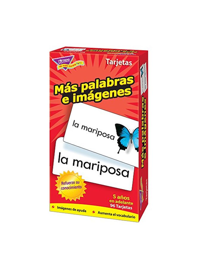 تريند إنتربرايزس إنك مجموعة بطاقات تعليمية تحتوي على صور وكلمات مكونة من 96 قطعة - Image 1