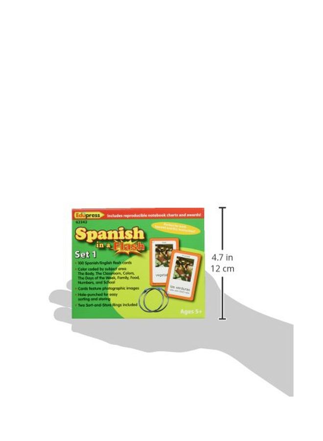 Edupress Spanish In A Flash Card Set EP62342 - Image 3