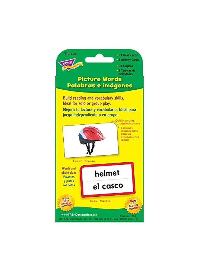 تريند إنتربرايزس إنك 56 قطعة من بطاقات تعليمية توضع بالجيب بصور كلمات طراز T-23032 - Image 3