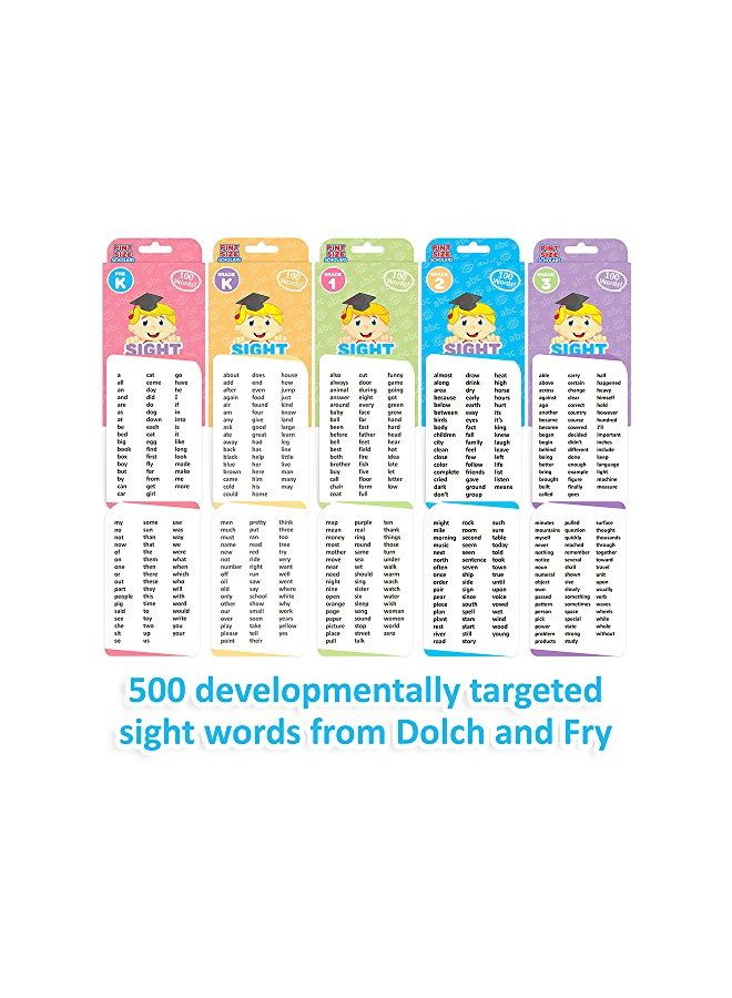 Pint-Size Scholars Pack Of 5 Sight Words Flash Card Set  - Image 5