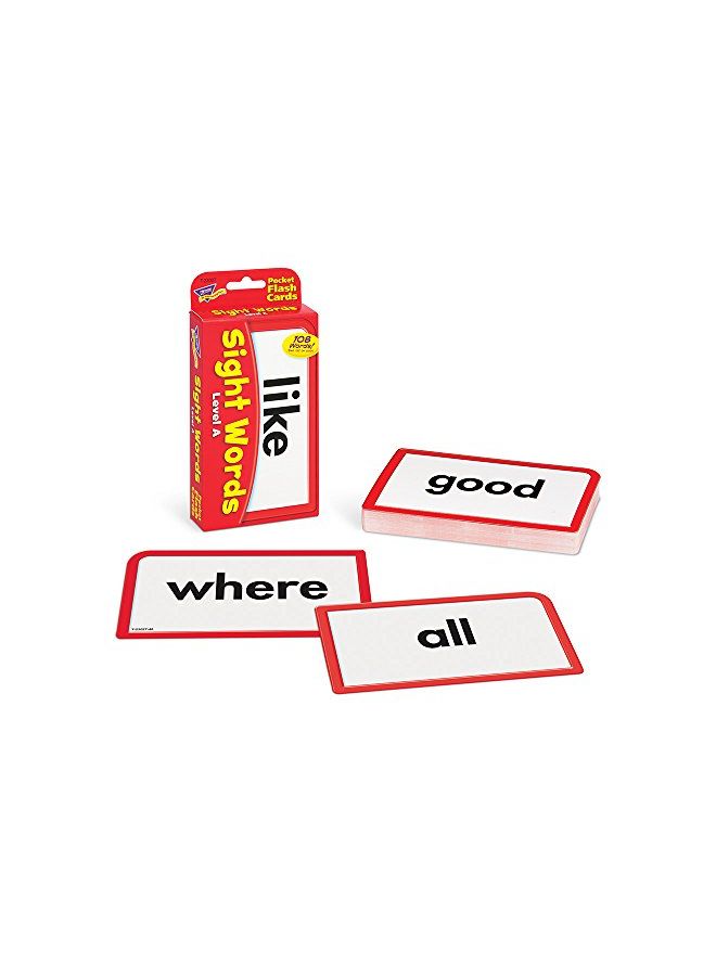 Trend Enterprises Inc Sight Words Level A Pocket Flash Cards  - Image 2