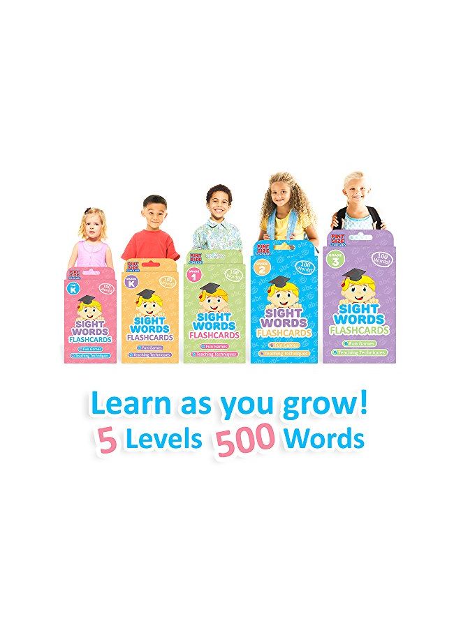 Pint-Size Scholars Pack Of 5 Sight Words Flash Card Set  - Image 4