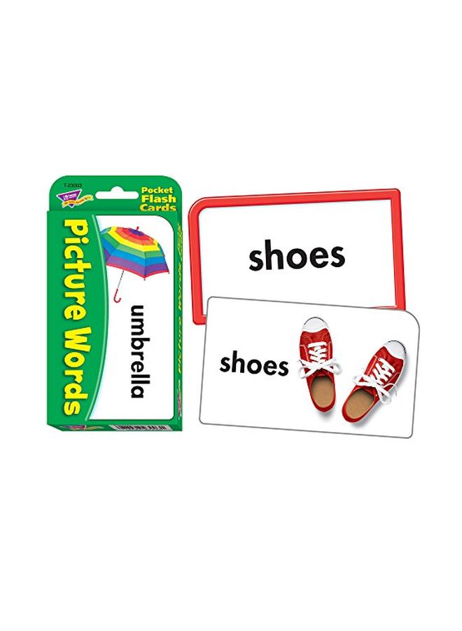 تريند إنتربرايزس إنك بطاقات تعليمية بحجم الجيب بتصميم صور وكلمات طراز T-23003 - Image 1