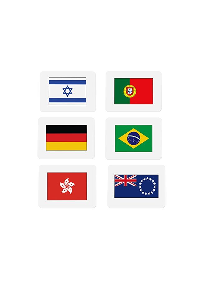 CARDDIA 240-Piece Country Flags Flash Card  - Image 2