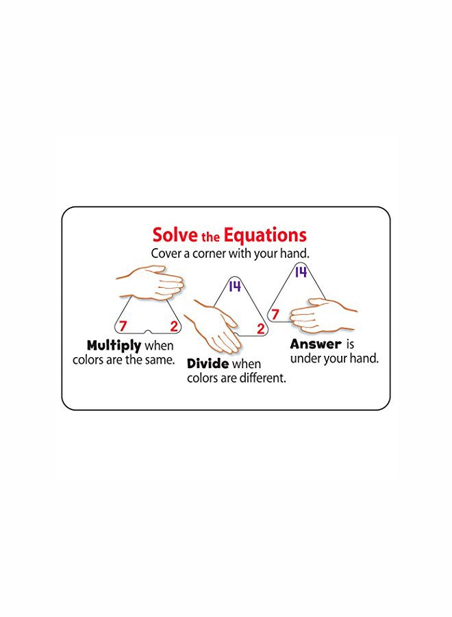 تريند إنتربرايزس إنك بطاقات الذاكرة لتعليم الضرب والقسمة بثلاث زوايا - Image 3