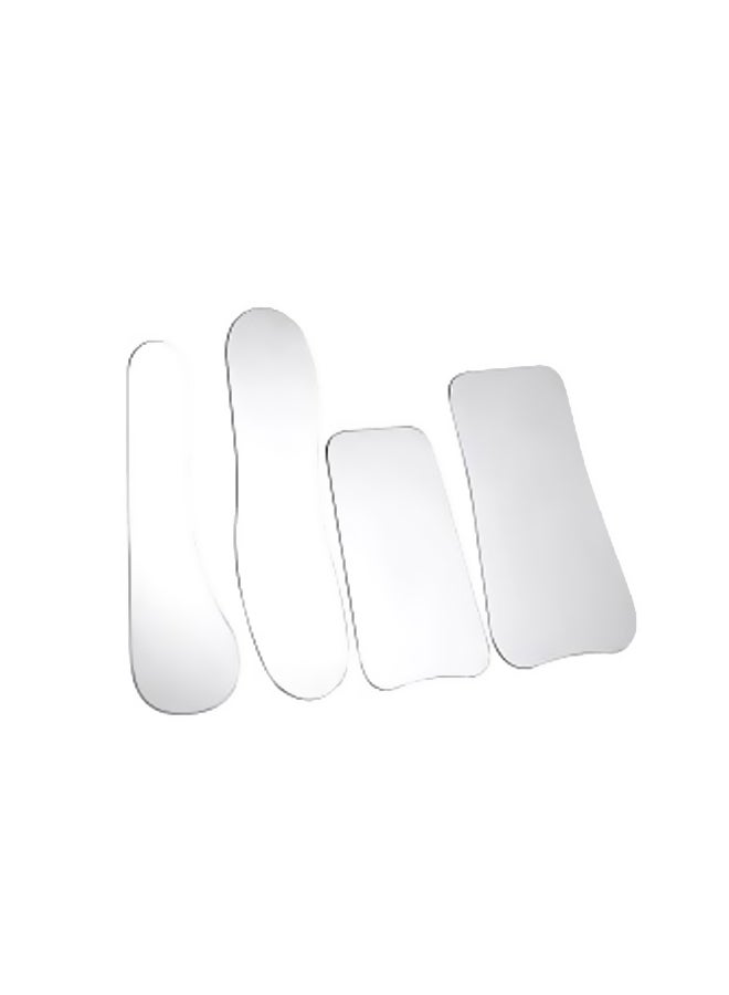 4-Piece Orthodontic Intra-Oral Mirror Set Silver - Image 1
