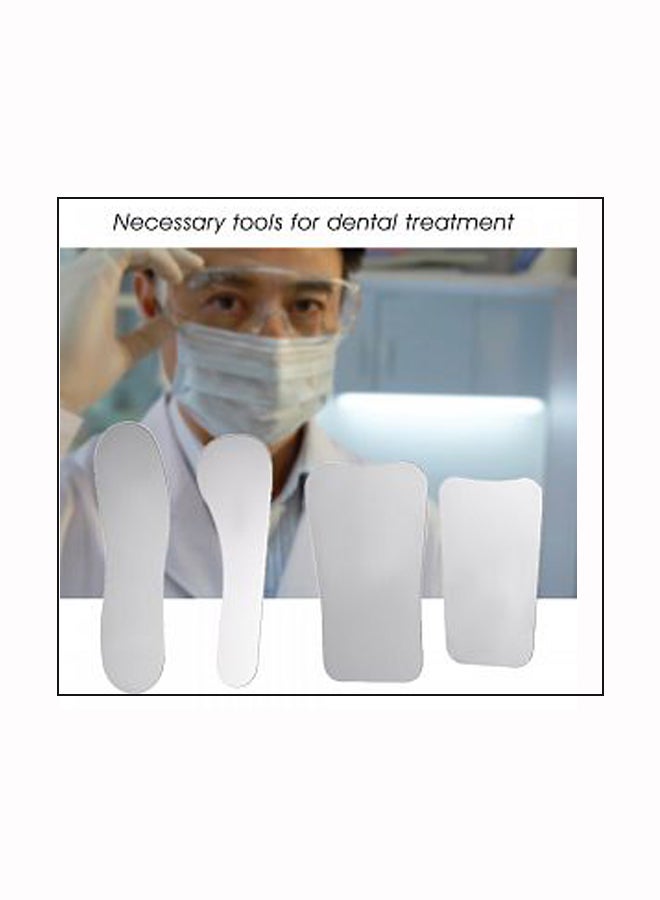 4-Piece Orthodontic Intra-Oral Mirror Set Silver - Image 3
