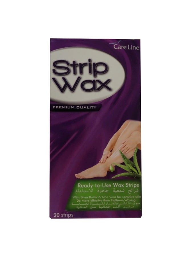 20-Piece Ready-To-Use Wax Strips