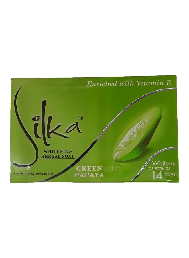 سيلكا صابون بالبابايا الخضراء 135جرام