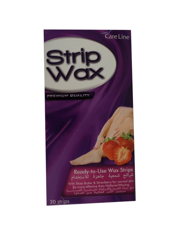 20-Piece Ready-To-Use Wax Strips