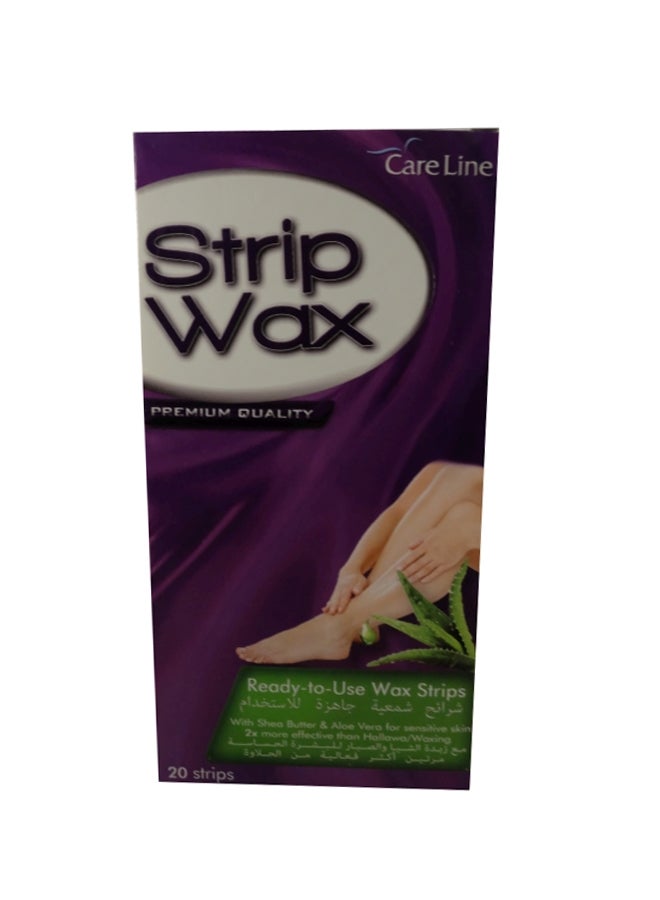 20-Piece Ready-To-Use Wax Strips