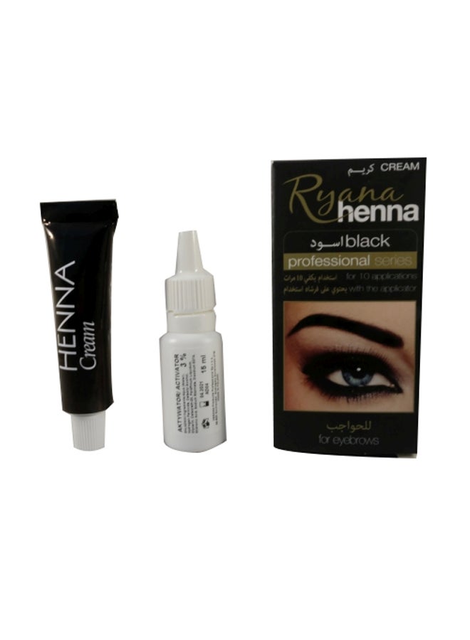 Ryana - Professional Henna Cream For Eyebrows Black 30ml - Image 1