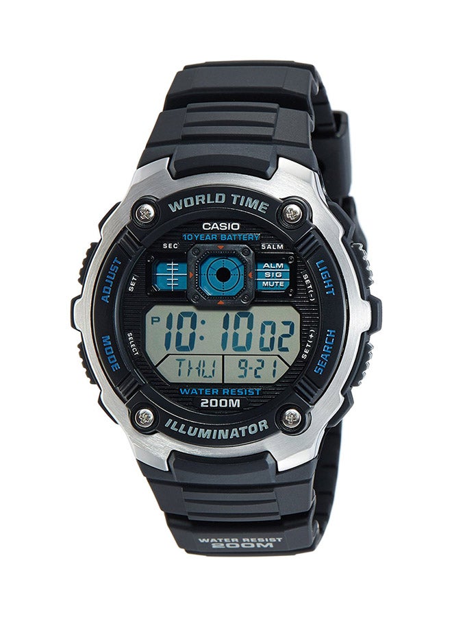 CASIO Boys' Resin Digital Wrist Watch AE2000W-1AV - 48 mm - Black - Image 1