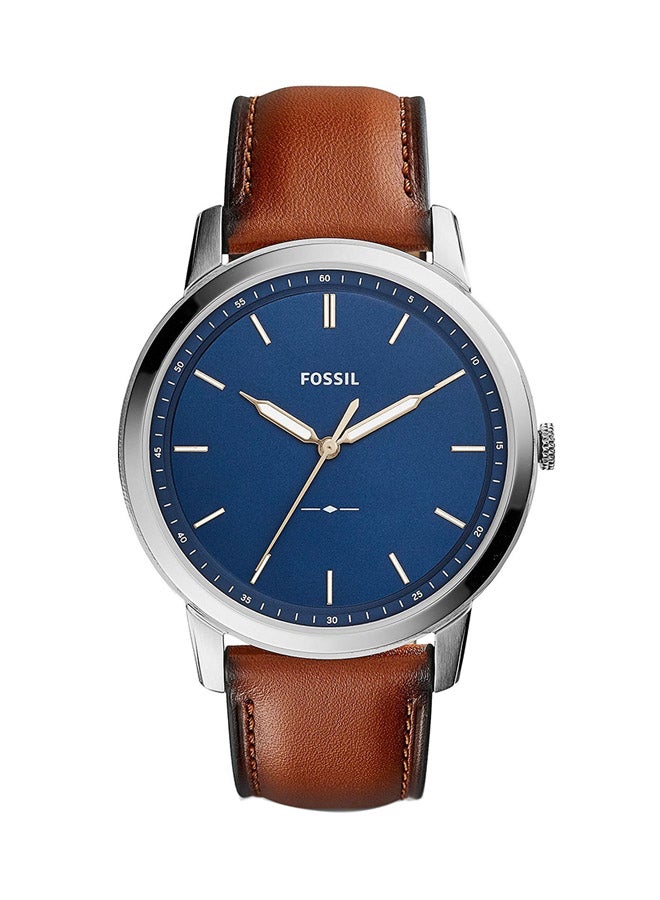 فوسيل ساعة عقارب مقاومة للماء بسوار من الجلد طراز FS5304 للرجال - Image 1