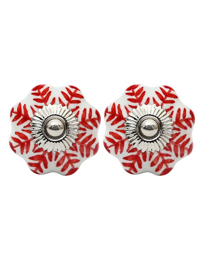 2-Piece Ceramic Multipurpose Knob Set Multicolour