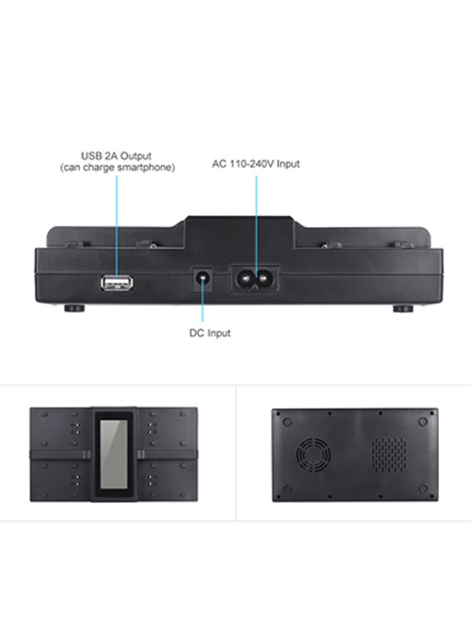 أندوير شاحن بطارية الكاميرات الرقمية مزود بشاشة عرض LCD لكاميرا سوني NP-F550/F750/F950/ NP-FM50/FM500H/QM71 أسود - Image 3