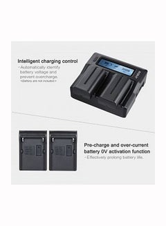 ANDOER Digital Camera Battery Charger With LCD Display For Sony NP-F550/F750/F950/ NP-FM50/FM500H/QM71 Black  - Image 2