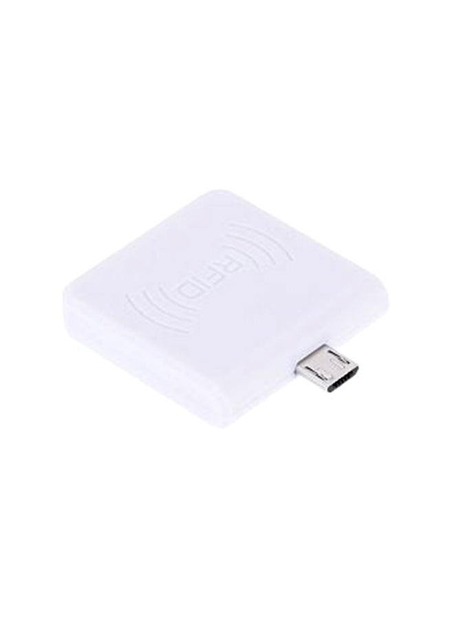 Generic - Portable RFID 13.56MHz Proximity Smart IC Card Reader White - Image 1