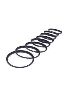 Generic 8-Piece Filter Step Up Ring Adapter Black  - Image 2