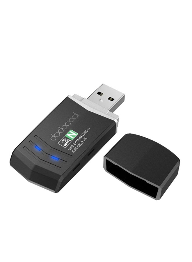 dodocool N300 USB Wi-Fi Dongle 300 Mbps Black - Image 1